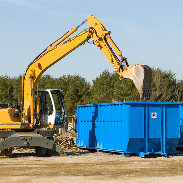 is there a minimum or maximum amount of waste i can put in a residential dumpster in Ellington